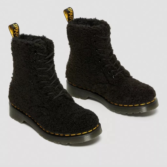 Dr. Marten 1460 Pascal Women's Faux Shearling Boots Size 6 - Picture 1 of 7
